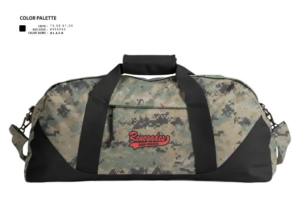 Duffle Bag, Grossmont College Softball, Softball, Teamtime, Team time, sublimation, custom sports apparel, team uniforms, spirit wear, spiritwear, sports uniforms, custom shirts, team store, custom team store, fundraiser sports, apparel fundraiser