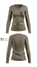 330th MP Co 57872440 Women's Long Sleeve V-neck Shirt - 1