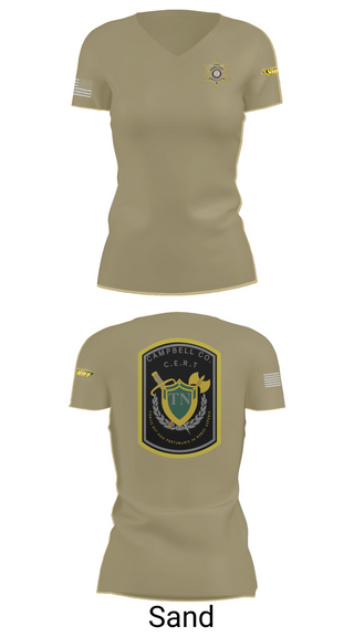 Womens Short Sleeve Vneck Shirt, C.C.S.O. CERT, , Teamtime, Team time, sublimation, custom sports apparel, team uniforms, spirit wear, spiritwear, sports uniforms, custom shirts, team store, custom team store, fundraiser sports, apparel fundraiser