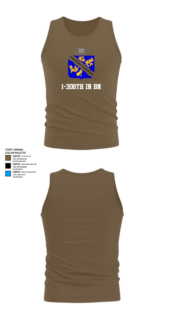 Tank Top, 1-306th IN BN, , Teamtime, Team time, sublimation, custom sports apparel, team uniforms, spirit wear, spiritwear, sports uniforms, custom shirts, team store, custom team store, fundraiser sports, apparel fundraiser