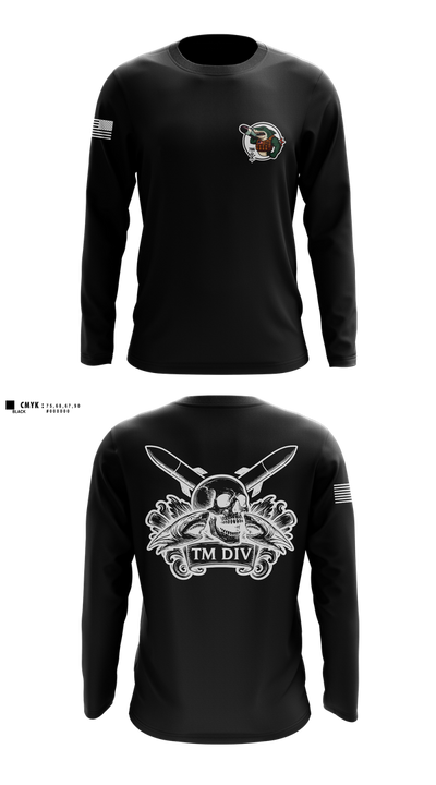 USS Illinois (SSN 786) 55868909 Long Sleeve Performance Shirt 1