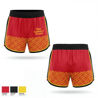 Womens Shorts, The Calvary Cross, , Teamtime, Team time, sublimation, custom sports apparel, team uniforms, spirit wear, spiritwear, sports uniforms, custom shirts, team store, custom team store, fundraiser sports, apparel fundraiser