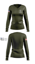 Rockville City Police 51185613 Women's Long Sleeve V-neck Shirt - 15