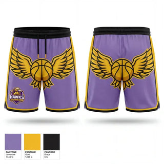 Athletic Shorts With Pockets, Hawks Basketball, Men's Basketball, Teamtime, Team time, sublimation, custom sports apparel, team uniforms, spirit wear, spiritwear, sports uniforms, custom shirts, team store, custom team store, fundraiser sports, apparel fundraiser