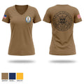 USS COMSTOCK Women's Short Sleeve V-neck Shirt - 1