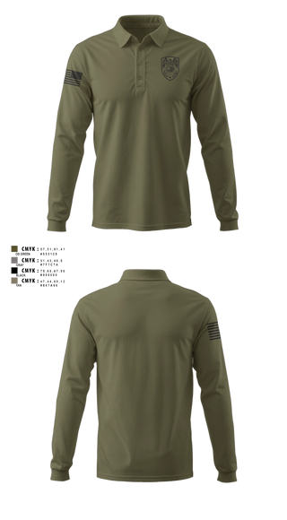 Long Sleeve Performance Polo, Glencoe Investigations, Police, Teamtime, Team time, sublimation, custom sports apparel, team uniforms, spirit wear, spiritwear, sports uniforms, custom shirts, team store, custom team store, fundraiser sports, apparel fundraiser