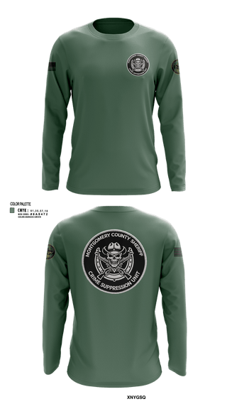 Long Sleeve Performance Shirt, Montgomery county sheriff’s office, Police, Teamtime, Team time, sublimation, custom sports apparel, team uniforms, spirit wear, spiritwear, sports uniforms, custom shirts, team store, custom team store, fundraiser sports, apparel fundraiser