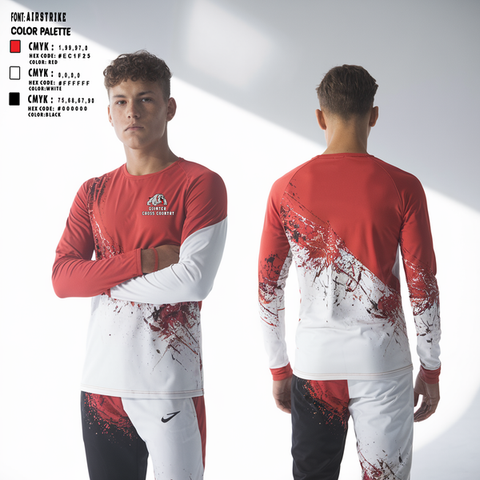 Long Sleeve Performance Shirt, Quinter High School Cross Country, Cross Country, Teamtime, Team time, sublimation, custom sports apparel, team uniforms, spirit wear, spiritwear, sports uniforms, custom shirts, team store, custom team store, fundraiser sports, apparel fundraiser