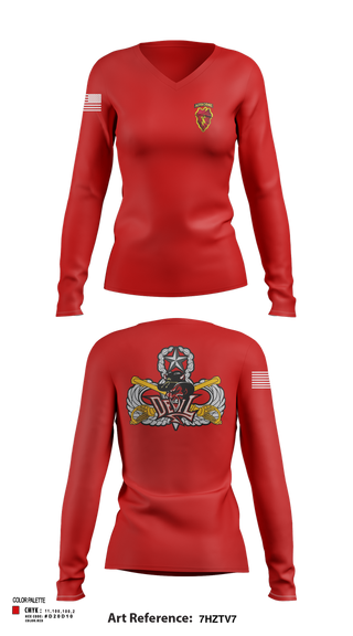 Womens Long Sleeve Vneck Shirt, Spartans, , Teamtime, Team time, sublimation, custom sports apparel, team uniforms, spirit wear, spiritwear, sports uniforms, custom shirts, team store, custom team store, fundraiser sports, apparel fundraiser