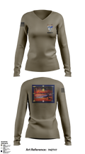 NAVSTA MAYPORT SECURITY 9551014 Women's Long Sleeve V-neck Shirt - 2 (1)