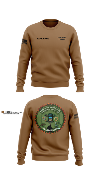 Crew Neck Sweatshirt, CSMS ALLIED TRADES, National Guard, Teamtime, Team time, sublimation, custom sports apparel, team uniforms, spirit wear, spiritwear, sports uniforms, custom shirts, team store, custom team store, fundraiser sports, apparel fundraiser