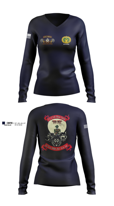 Echo Company 66068178 Women's Long Sleeve V-neck Shirt - 11