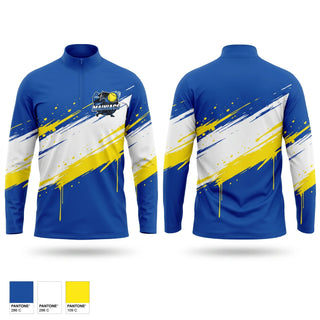 Quarter Zip Jacket, Capital Area Mainiacs, Softball, Teamtime, Team time, sublimation, custom sports apparel, team uniforms, spirit wear, spiritwear, sports uniforms, custom shirts, team store, custom team store, fundraiser sports, apparel fundraiser