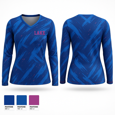 Lake 5583965 Women's Long Sleeve V-neck Shirt - 1
