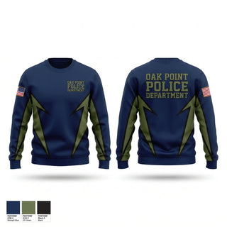 Crew Neck Sweatshirt, Oak Point Police DepartmentOak Point Police Department, Police, Teamtime, Team time, sublimation, custom sports apparel, team uniforms, spirit wear, spiritwear, sports uniforms, custom shirts, team store, custom team store, fundraiser sports, apparel fundraiser
