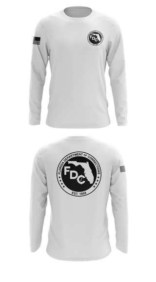 Long Sleeve Performance Shirt, Florida Department of Corrections, Police, Teamtime, Team time, sublimation, custom sports apparel, team uniforms, spirit wear, spiritwear, sports uniforms, custom shirts, team store, custom team store, fundraiser sports, apparel fundraiser