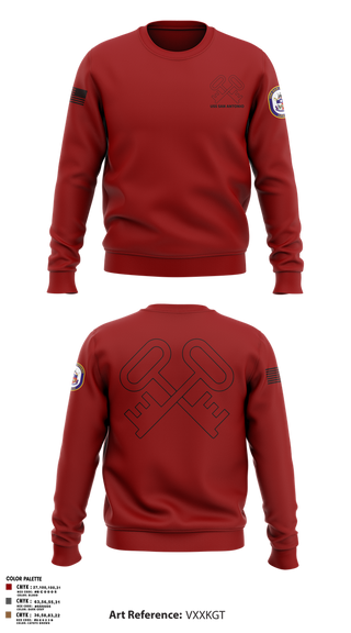 Crew Neck Sweatshirt, Uss San Antonio, Navy, Teamtime, Team time, sublimation, custom sports apparel, team uniforms, spirit wear, spiritwear, sports uniforms, custom shirts, team store, custom team store, fundraiser sports, apparel fundraiser
