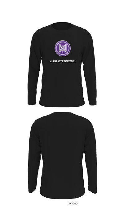 Manual Arts Basketball 90982455 Long Sleeve Performance Shirt 12