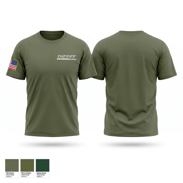 Old School Cotton Feel Shirt, Madison County Sheriff's Office, Police, Teamtime, Team time, sublimation, custom sports apparel, team uniforms, spirit wear, spiritwear, sports uniforms, custom shirts, team store, custom team store, fundraiser sports, apparel fundraiser