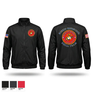 Windbreaker, Ruskin Highschool MCJROTC drill team, Marines, Teamtime, Team time, sublimation, custom sports apparel, team uniforms, spirit wear, spiritwear, sports uniforms, custom shirts, team store, custom team store, fundraiser sports, apparel fundraiser