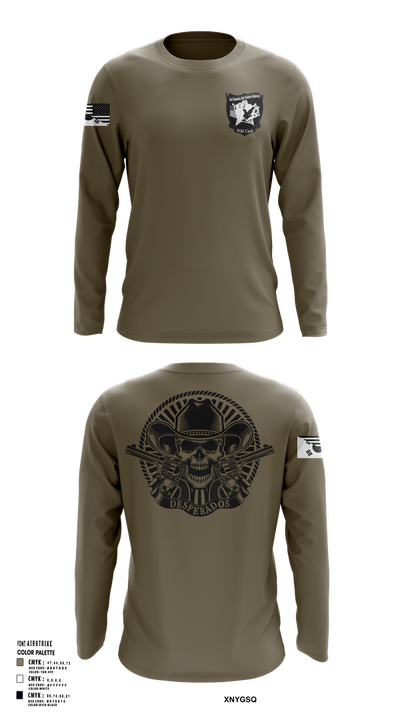 Desperados 24416506 Long Sleeve Performance Shirt 106