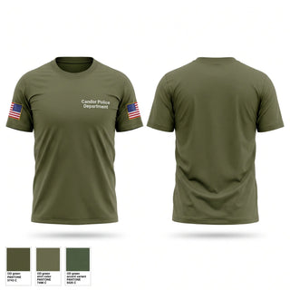 Old School Cotton Feel Shirt, Candor Police Department, Police, Teamtime, Team time, sublimation, custom sports apparel, team uniforms, spirit wear, spiritwear, sports uniforms, custom shirts, team store, custom team store, fundraiser sports, apparel fundraiser