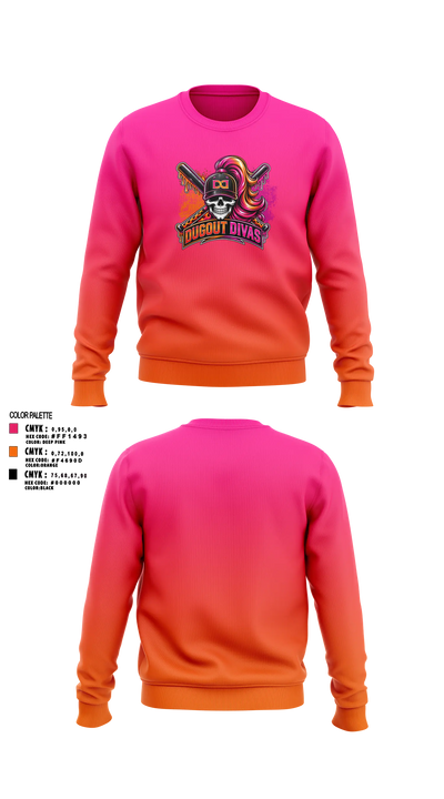 Dugout divas 33189560 Crew Neck Sweatshirt - 7