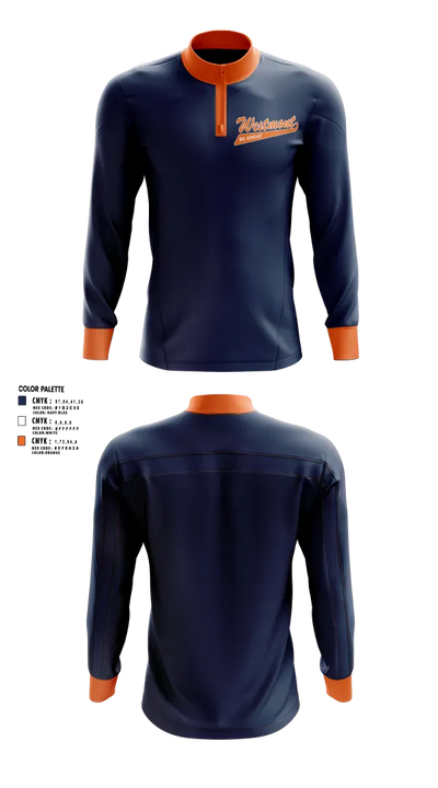 Westmont Youth Baseball 21491450 Quarter Zip Jacket - 2
