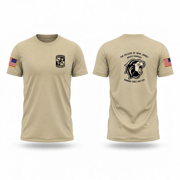 Old School Cotton Feel Shirt, Tiger Battalion: B Co. ROTC, Army, Teamtime, Team time, sublimation, custom sports apparel, team uniforms, spirit wear, spiritwear, sports uniforms, custom shirts, team store, custom team store, fundraiser sports, apparel fundraiser