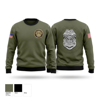 Crew Neck Sweatshirt, 373rd Military Police Det, Army, Teamtime, Team time, sublimation, custom sports apparel, team uniforms, spirit wear, spiritwear, sports uniforms, custom shirts, team store, custom team store, fundraiser sports, apparel fundraiser