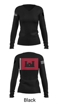 B 103 EN BN 37041687 Women's Long Sleeve V-neck Shirt - 35