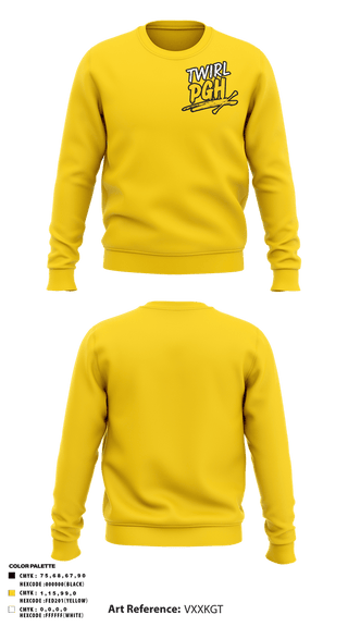 Crew Neck Sweatshirt, Twirl PGH, Spirit Store, Teamtime, Team time, sublimation, custom sports apparel, team uniforms, spirit wear, spiritwear, sports uniforms, custom shirts, team store, custom team store, fundraiser sports, apparel fundraiser