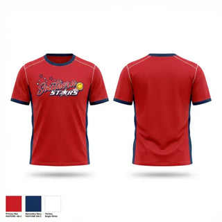 Short Sleeve Performance Shirt, Southern Stars, Softball, Teamtime, Team time, sublimation, custom sports apparel, team uniforms, spirit wear, spiritwear, sports uniforms, custom shirts, team store, custom team store, fundraiser sports, apparel fundraiser