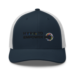 H.Y.P.E. to Empower, Inc. Retro Trucker Hat | Yupoong 6606