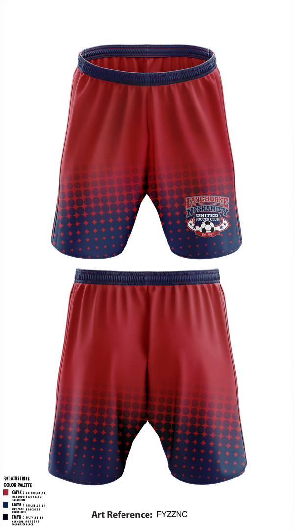Athletic Shorts With Pockets, Langhorne Neshaminy United Soccer Club, Men's Soccer, Teamtime, Team time, sublimation, custom sports apparel, team uniforms, spirit wear, spiritwear, sports uniforms, custom shirts, team store, custom team store, fundraiser sports, apparel fundraiser