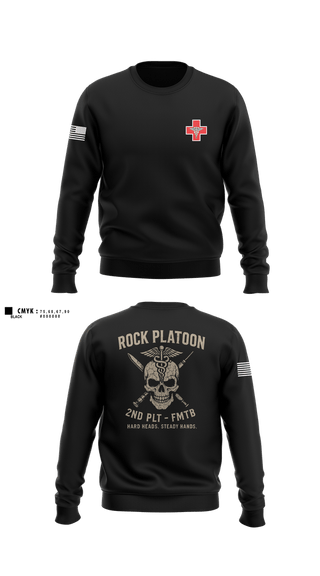 Crew Neck Sweatshirt, FMTB-E 2ND PLATOON, , Teamtime, Team time, sublimation, custom sports apparel, team uniforms, spirit wear, spiritwear, sports uniforms, custom shirts, team store, custom team store, fundraiser sports, apparel fundraiser