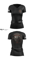 Cicero Fire Department Women's Short Sleeve V-neck Shirt - 2