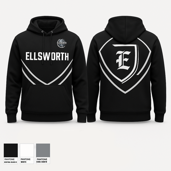 Hoodie, Ellsworth, Men's Basketball, Teamtime, Team time, sublimation, custom sports apparel, team uniforms, spirit wear, spiritwear, sports uniforms, custom shirts, team store, custom team store, fundraiser sports, apparel fundraiser