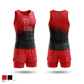 Womens Long Sleeve Vneck Shirt, Lexington High School, Track & Field, Teamtime, Team time, sublimation, custom sports apparel, team uniforms, spirit wear, spiritwear, sports uniforms, custom shirts, team store, custom team store, fundraiser sports, apparel fundraiser