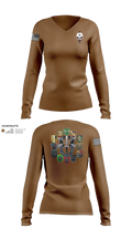 HHC, 528th Sustainment Brigade (SO)(A) Women's Long Sleeve V-neck Shirt - 22