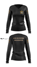 RCSO BACKSEATERS Women's Long Sleeve V-neck Shirt - 4