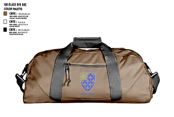 Duffle Bag, 3rd Battalion, 34th Infantry Regiment, Army, Teamtime, Team time, sublimation, custom sports apparel, team uniforms, spirit wear, spiritwear, sports uniforms, custom shirts, team store, custom team store, fundraiser sports, apparel fundraiser