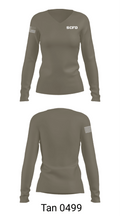 SCFD 18007923 Women's Long Sleeve V-neck Shirt - 77
