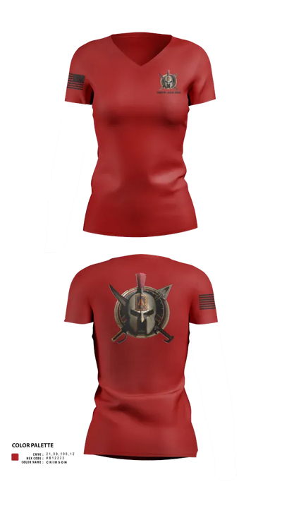 108th Air Defense Artillery Brigade 44392598 Women's Short Sleeve V-neck Shirt - 41