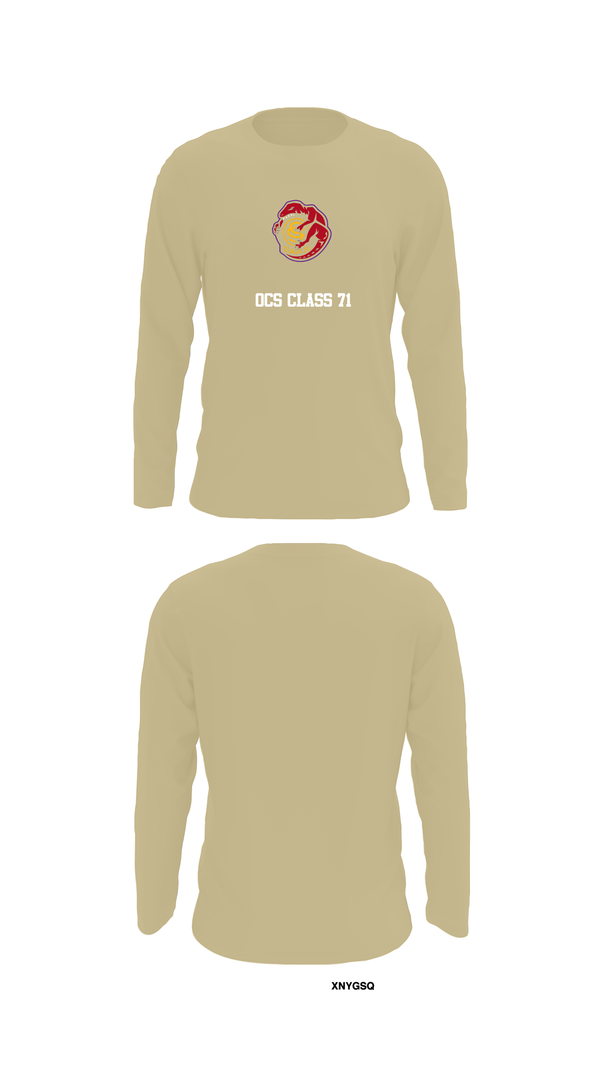 Long Sleeve Performance Shirt, OCS Class 71, , Teamtime, Team time, sublimation, custom sports apparel, team uniforms, spirit wear, spiritwear, sports uniforms, custom shirts, team store, custom team store, fundraiser sports, apparel fundraiser