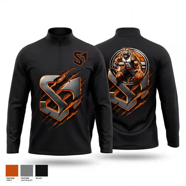 Quarter Zip Jacket, SOSA Basketball, Men's Basketball, Teamtime, Team time, sublimation, custom sports apparel, team uniforms, spirit wear, spiritwear, sports uniforms, custom shirts, team store, custom team store, fundraiser sports, apparel fundraiser