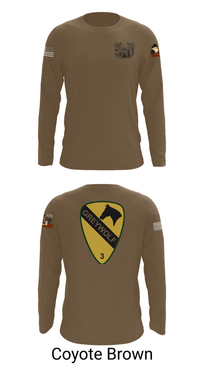 1st cav Div 3abct 85829502 Long Sleeve Performance Shirt 6