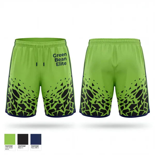 Athletic Shorts With Pockets, Green Bean Elite, Men's Basketball, Teamtime, Team time, sublimation, custom sports apparel, team uniforms, spirit wear, spiritwear, sports uniforms, custom shirts, team store, custom team store, fundraiser sports, apparel fundraiser