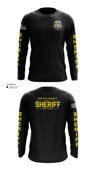 Long Sleeve Performance Shirt, Uintah County Sheriffs Office, Police, Teamtime, Team time, sublimation, custom sports apparel, team uniforms, spirit wear, spiritwear, sports uniforms, custom shirts, team store, custom team store, fundraiser sports, apparel fundraiser