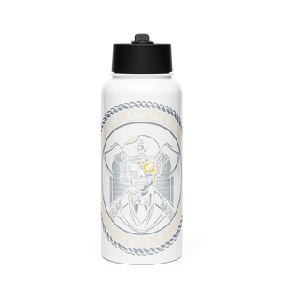 CAT 811 66266358 Stainless Steel Water Bottle with a Straw Lid